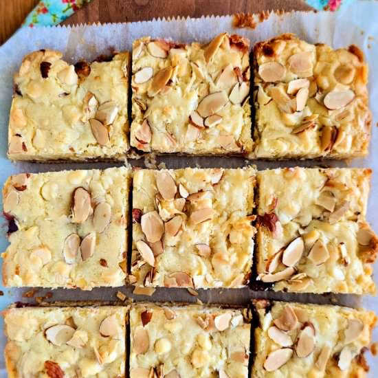 Cherry Coconut Bliss Bars - Recipe photo by My Homemade Roots