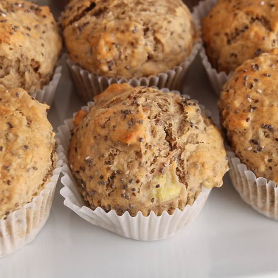 Banana Chia Muffins - Recipe photo by zest and flour