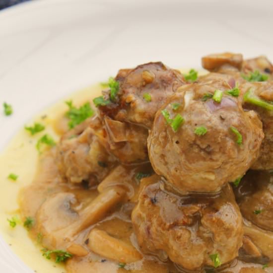 Salisbury Steak Meatballs - Recipe photo by Paromita Mandal