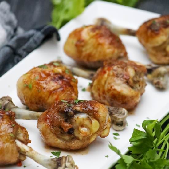 Sweet Chili Chicken Lollipops - Recipe photo by Man Meets Oven