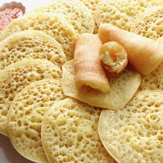 Baghrir Moroccan Spongy Pancakes - Recipe photo by Rachida