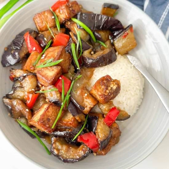 Eggplant And Tofu Recipe - Recipe photo by sassychopsticks9