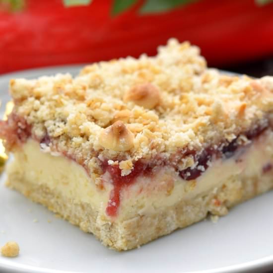 Cranberry Cheesecake Bars - Recipe photo by fullkitchenrecipes
