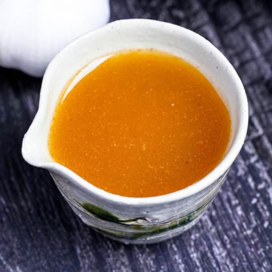 Japanese Garlic Sesame Dressing - Recipe photo by Sudachi Recipes