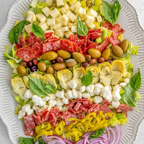 Easy Antipasto Salad - Recipe photo by ToSimplyInspire