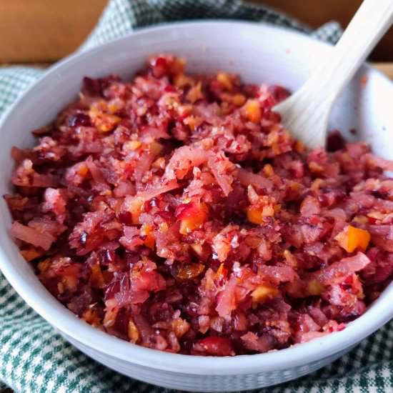 Quick & Easy Cranberry Relish - Recipe photo by My Homemade Roots
