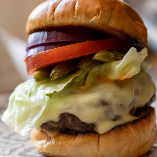 Air Fryer Burgers - Recipe photo by My Best Air Fryer Recipes