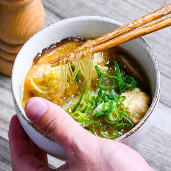 Glass Noodle Miso Soup - Recipe photo by Sudachi Recipes
