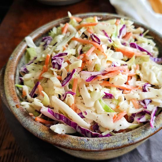 Best Old-Fashioned Creamy Coleslaw - Recipe photo by My Homemade Roots