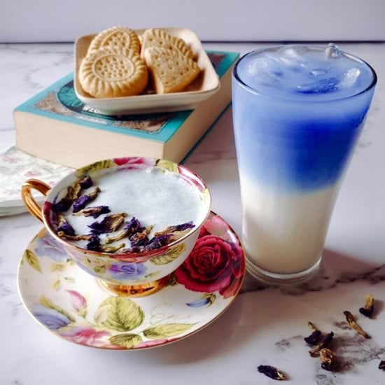 Enchanting Easy Blue Latte Recipe - Recipe photo by TheButteryFairytale