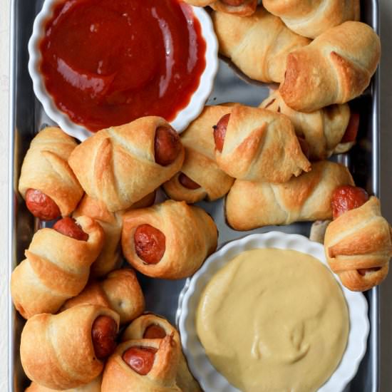 Air Fryer Pigs in a Blanket - Recipe photo by My Life After Dairy