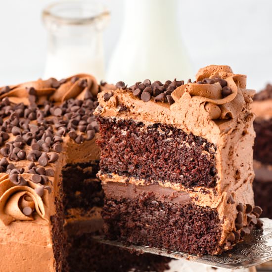 Triple Chocolate Cake - Recipe photo by LittleChefWithin
