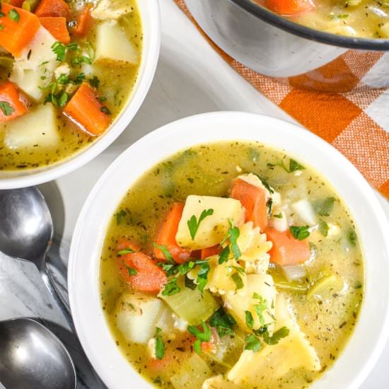 Vegetarian PA Dutch-Style Pot Pie - Recipe photo by bastecutfold