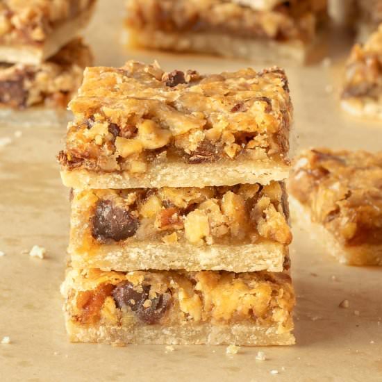 Chocolate Pecan Pie Bars - Recipe photo by seasonedkitchen