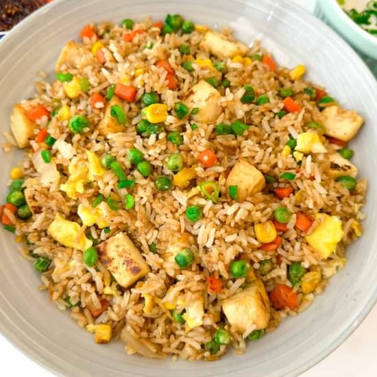 Tofu Fried Rice - Recipe photo by sassychopsticks9