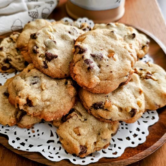 Walnut Chocolate Chip Cookies - Recipe photo by My Homemade Roots
