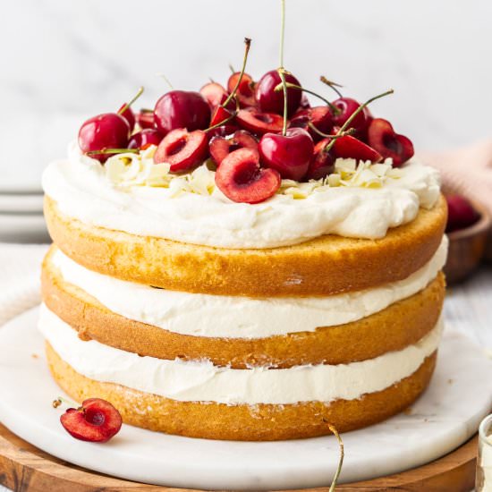 White Forest Cake - Recipe photo by sugarsaltmagic