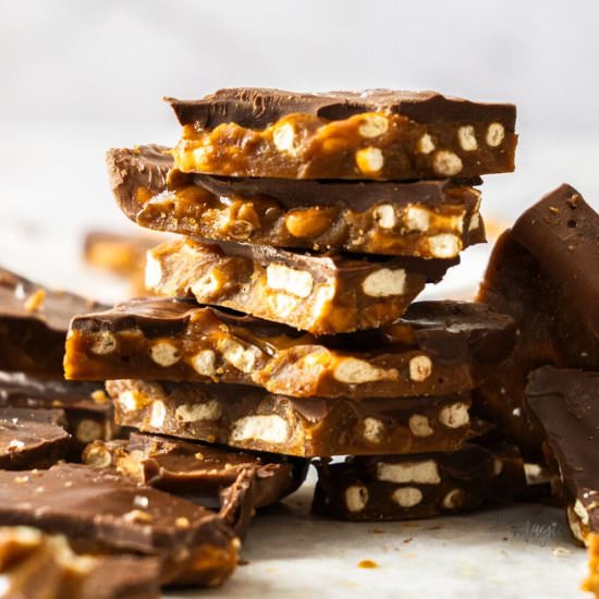 Pretzel Toffee - Recipe photo by sugarsaltmagic