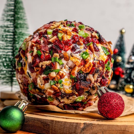 Christmas cheese ball - Recipe photo by Family Food on the Table