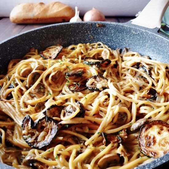 One Pot Zucchini Mushroom Pasta - Recipe photo by TheButteryFairytale