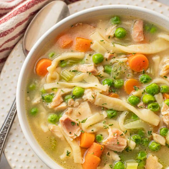 Bone Broth Chicken Noodle Soup - Recipe photo by eatdessertsnack