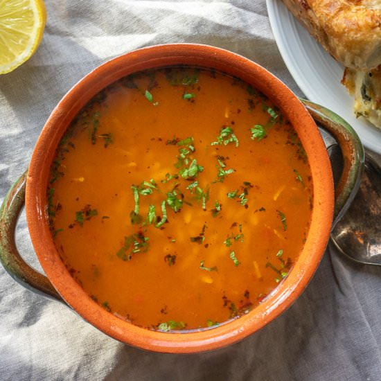 Arpa Şehriye Çorbası - Recipe photo by Cooking Gorgeous