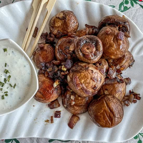 Christmas Market Creamy Mushrooms - Recipe photo by theeuropeandish
