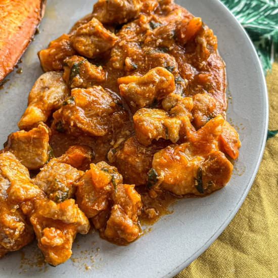 Pork Wine Kebab Stew - Recipe photo by theeuropeandish