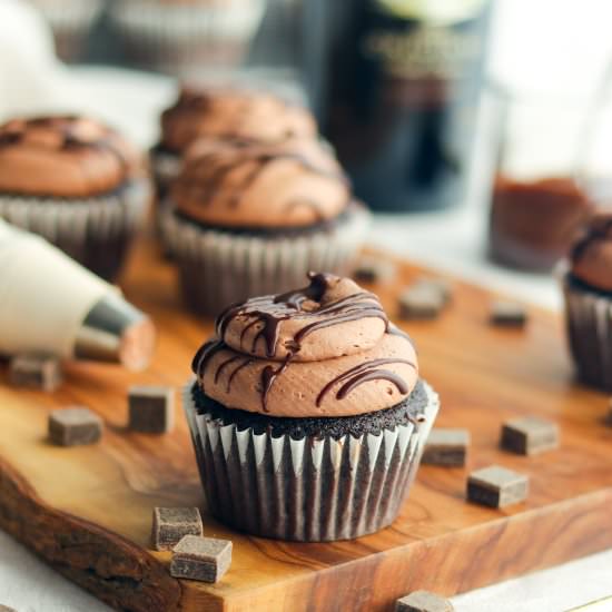 Baileys Chocolate Cupcakes - Recipe photo by A baJillian Recipes