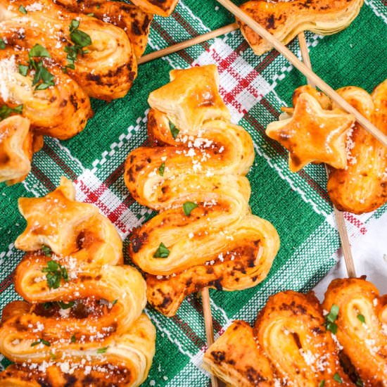 Puff Pastry Christmas Trees - Recipe photo by bastecutfold