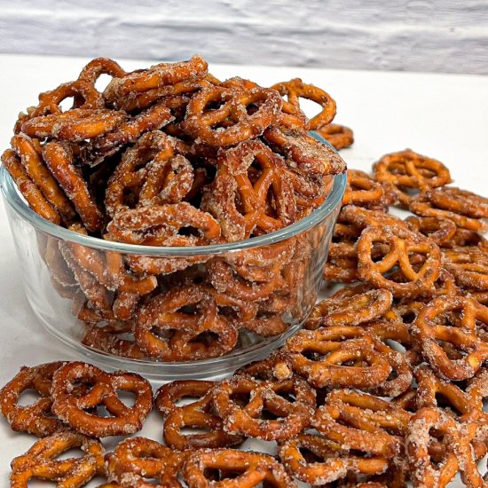 Sweet and Spicy Pretzels - Recipe photo by Recipesmadewithlove