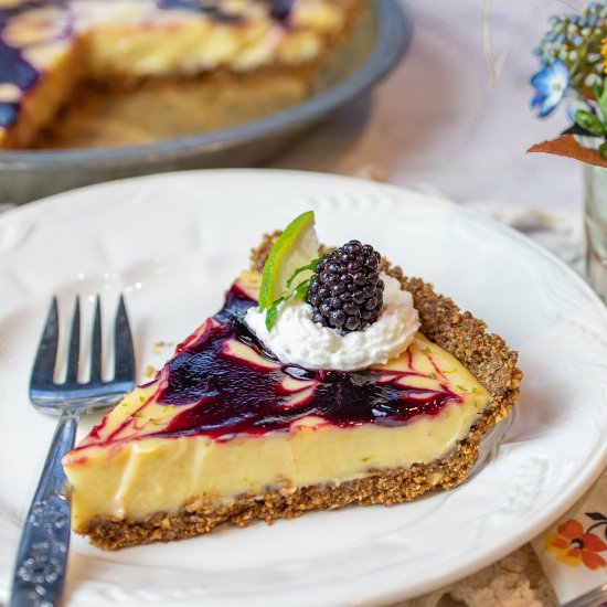 Key Lime pie blackberries - Recipe photo by a zest for life