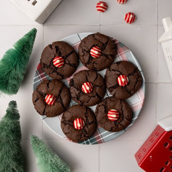 Chocolate Peppermint Blossoms - Recipe photo by marleysmenu