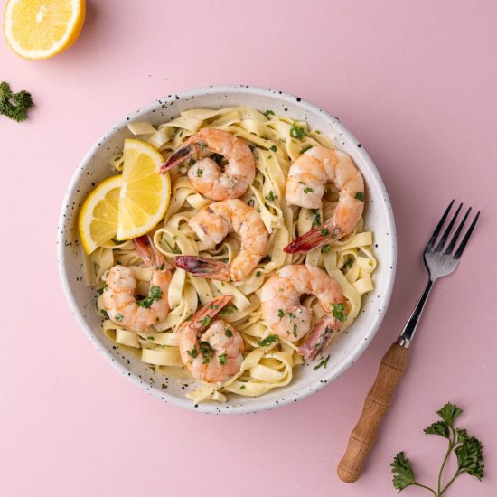 One-Pan Creamy Shrimp Scampi - Recipe photo by marleysmenu