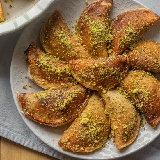 Qatayef – Middle Eastern Pancakes - Recipe photo by Cooking Gorgeous