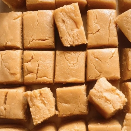 2 Ingredient Peanut Butter Fudge - Recipe photo by TheButteryFairytale