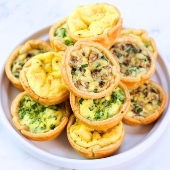homemade mini quiches - Recipe photo by nowcookthis
