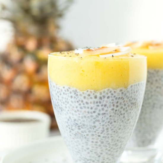 Pineapple Coconut Chia Pudding - Recipe photo by Marinela