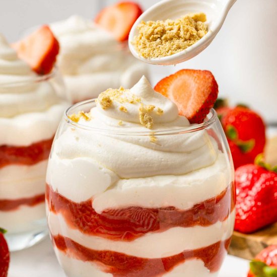 Easy Strawberries and Cream - Recipe photo by Tessies Table