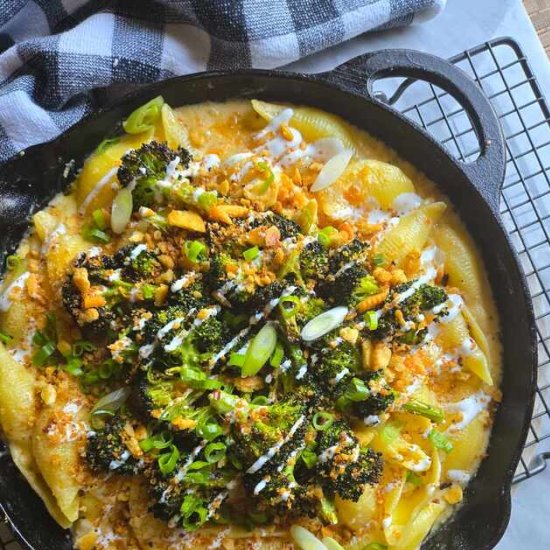 Cheesy Shells with Broccoli & Ritz - Recipe photo by HappyVeg1986