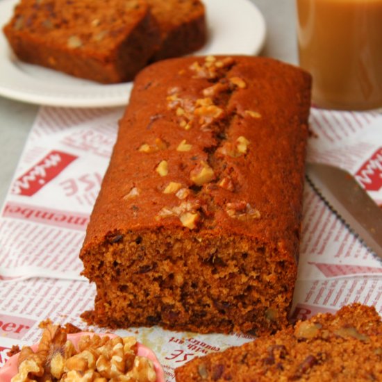 Date and Walnut Cake - Recipe photo by Paromita Mandal