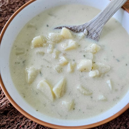 Simple Potato Soup - Recipe photo by My Homemade Roots