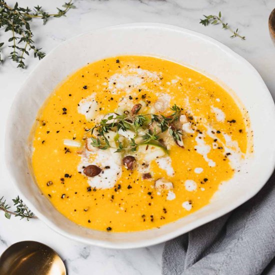 Apple Butternut Squash Soup - Recipe photo by ImmigrantsTable