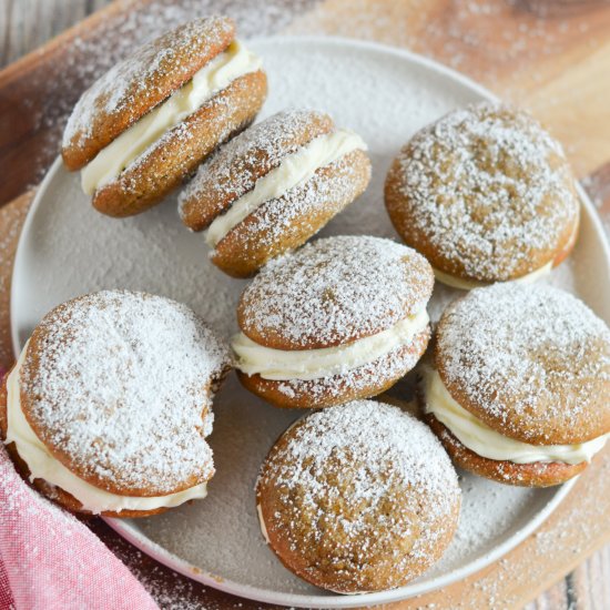 Gingerbread Whoopie Pies - Recipe photo by ThrivingInParenting