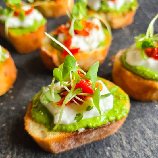 Christmas Crostini - Recipe photo by HappyVeg1986