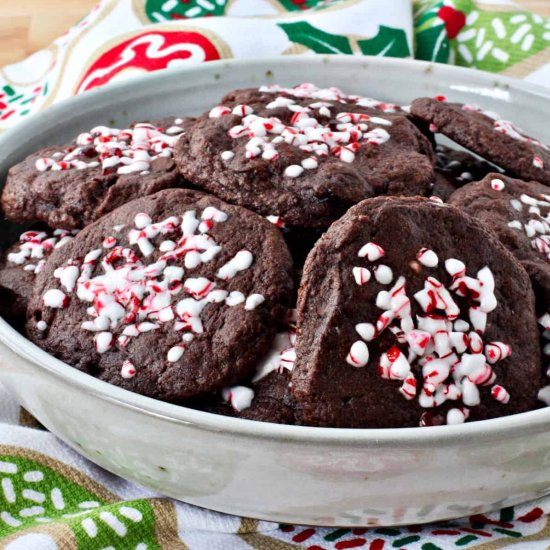 Chocolate Peppermint Cookies - Recipe photo by karenskitchenstories