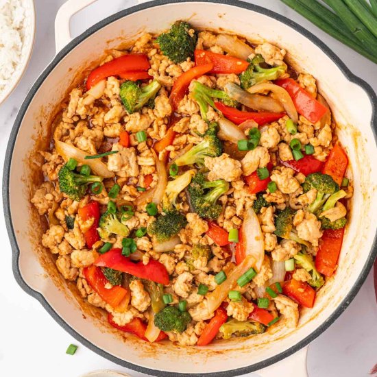 Ground Chicken Stir Fry - Recipe photo by Abi Thiya
