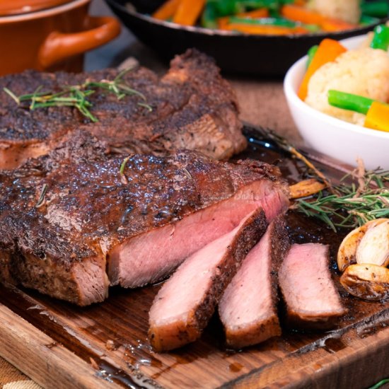 Pan Seared Ribeye & Garlic Butter - Recipe photo by classicbakes
