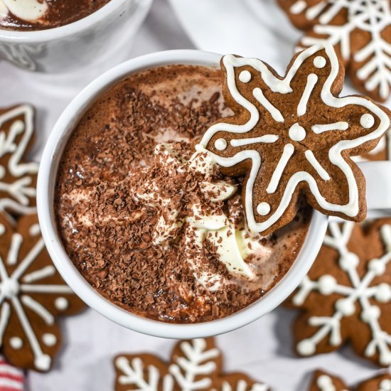 Gingerbread Hot Chocolate - Recipe photo by bastecutfold