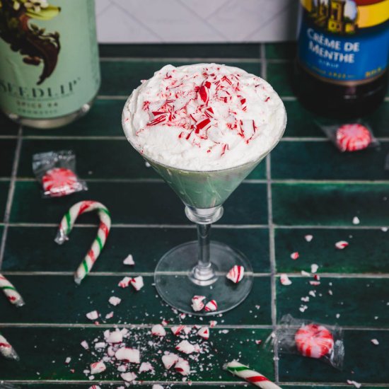 Peppermint Candy Cane Mocktail - Recipe photo by ImmigrantsTable